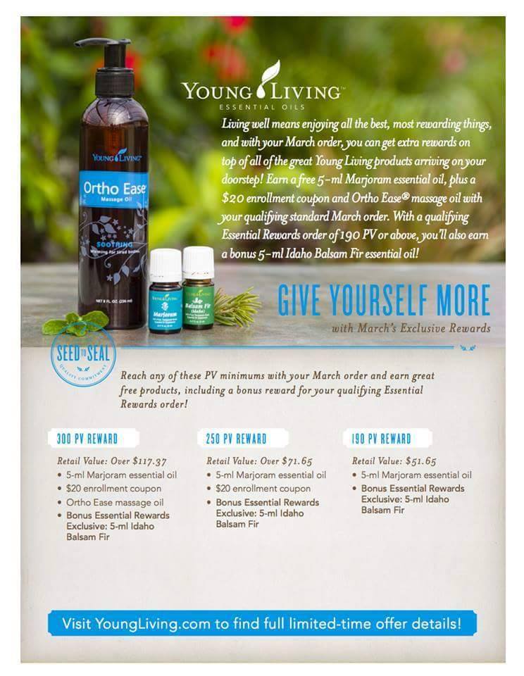Young Living March Promotions